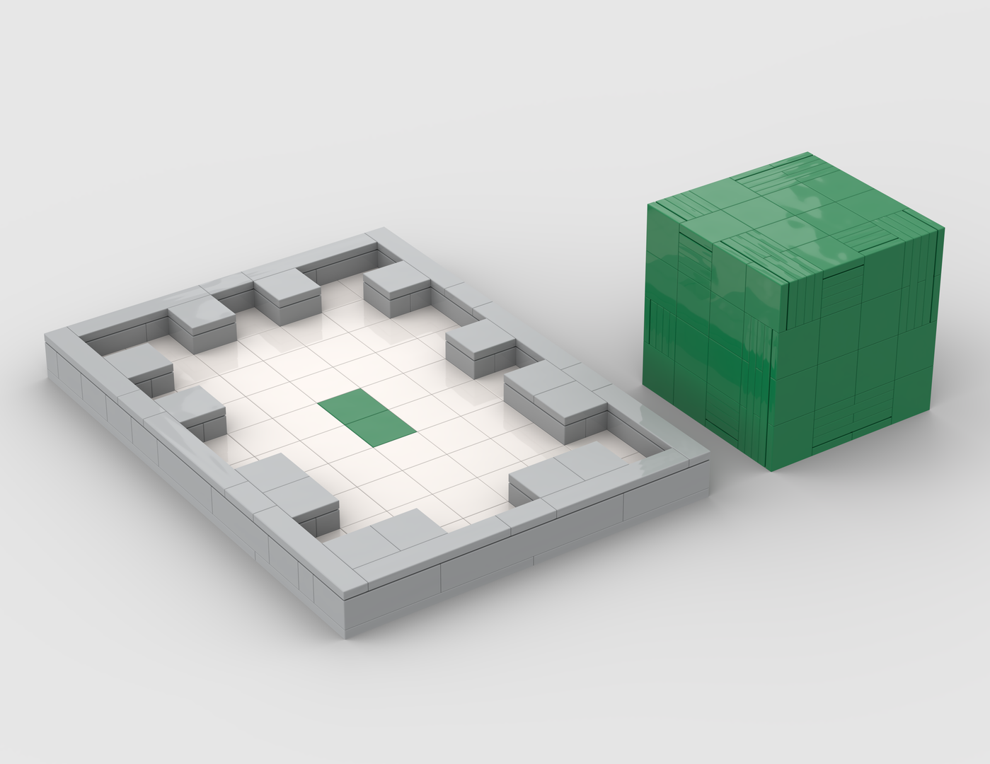 Cube Puzzle #4 - Green