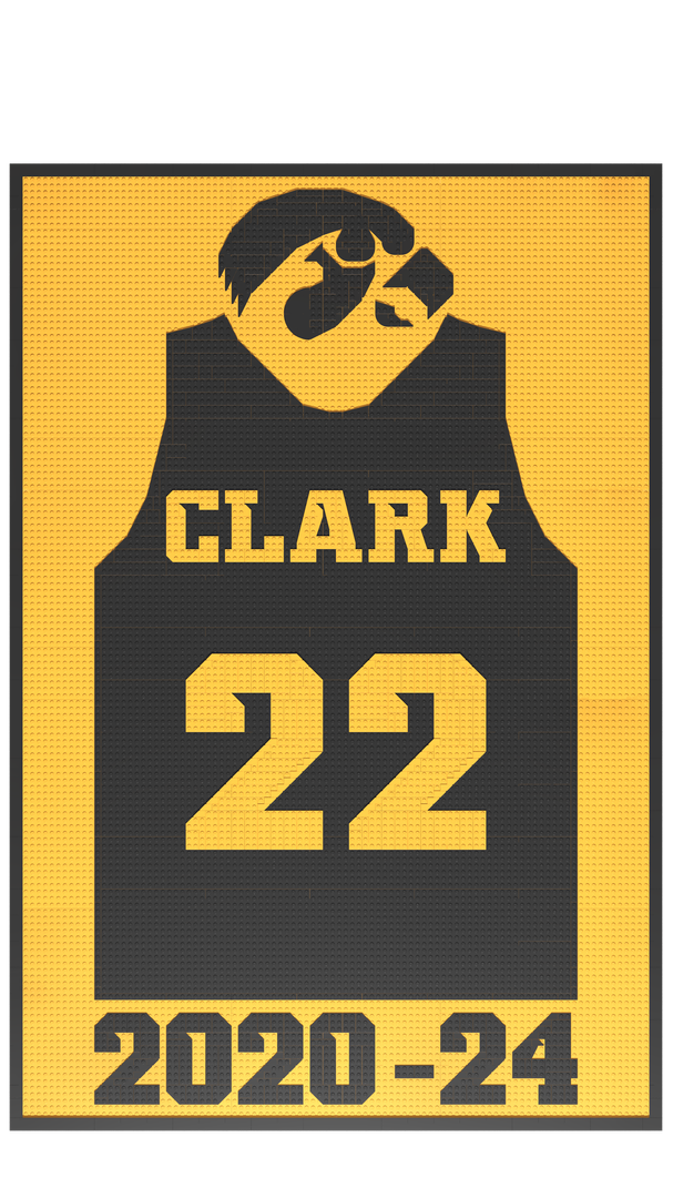 Caitlin Clark Iowa Jersey Retirement Banner