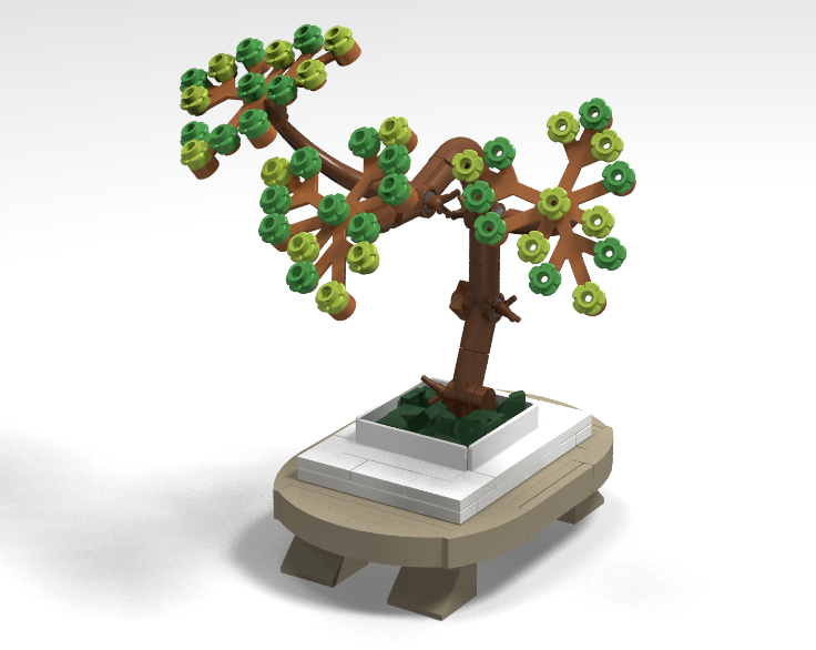 Micro Bonsai in a micro pot with stand