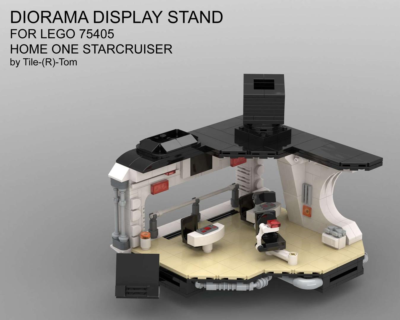 Diorama Display Stand for 75405 Home One Starcruiser