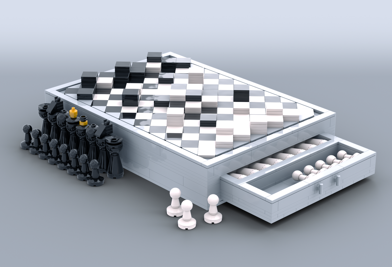 Kingdom Hearts Alba &amp; Ater Chess Set Small