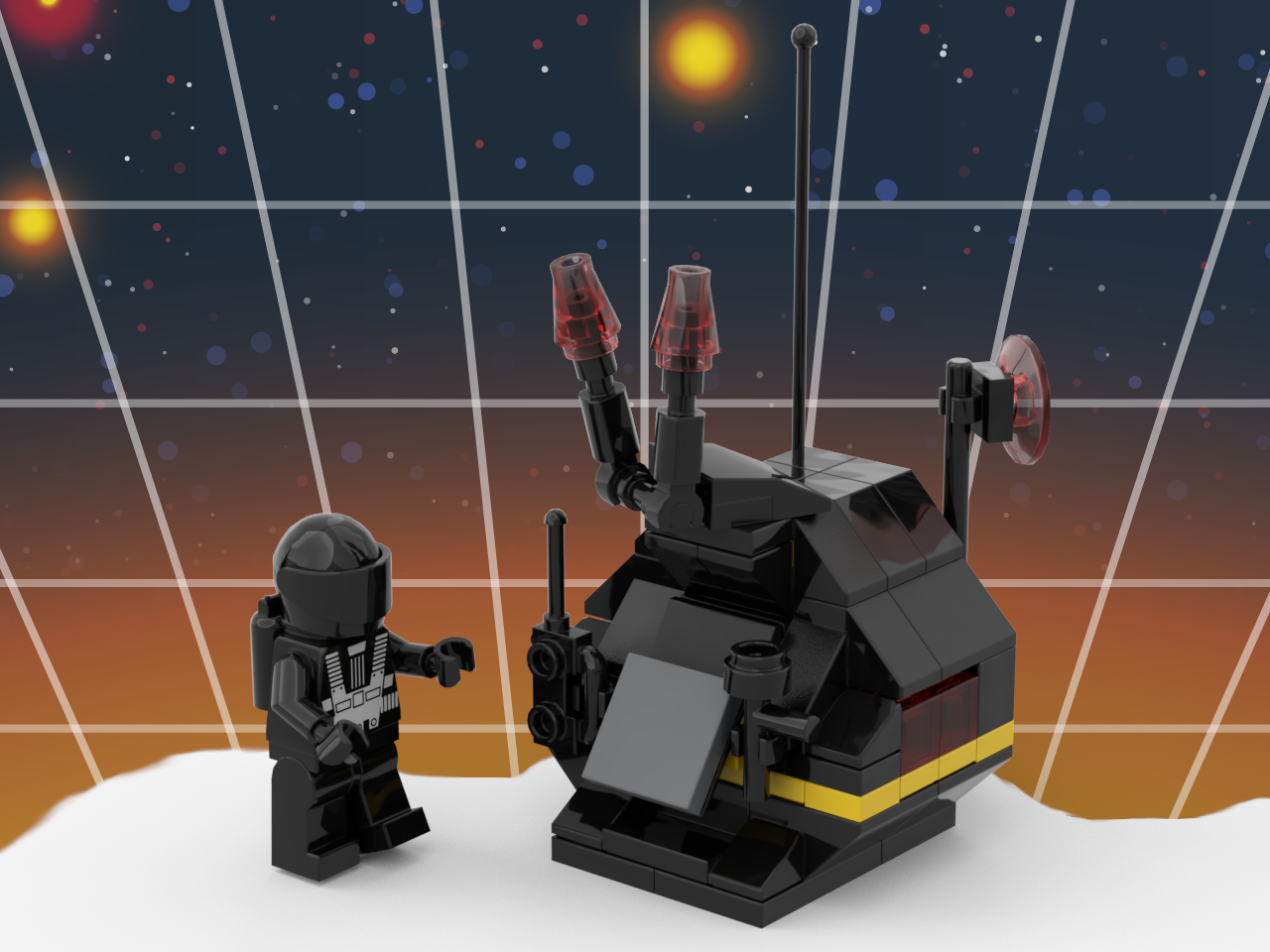 40580 Blacktron Science Station Addon