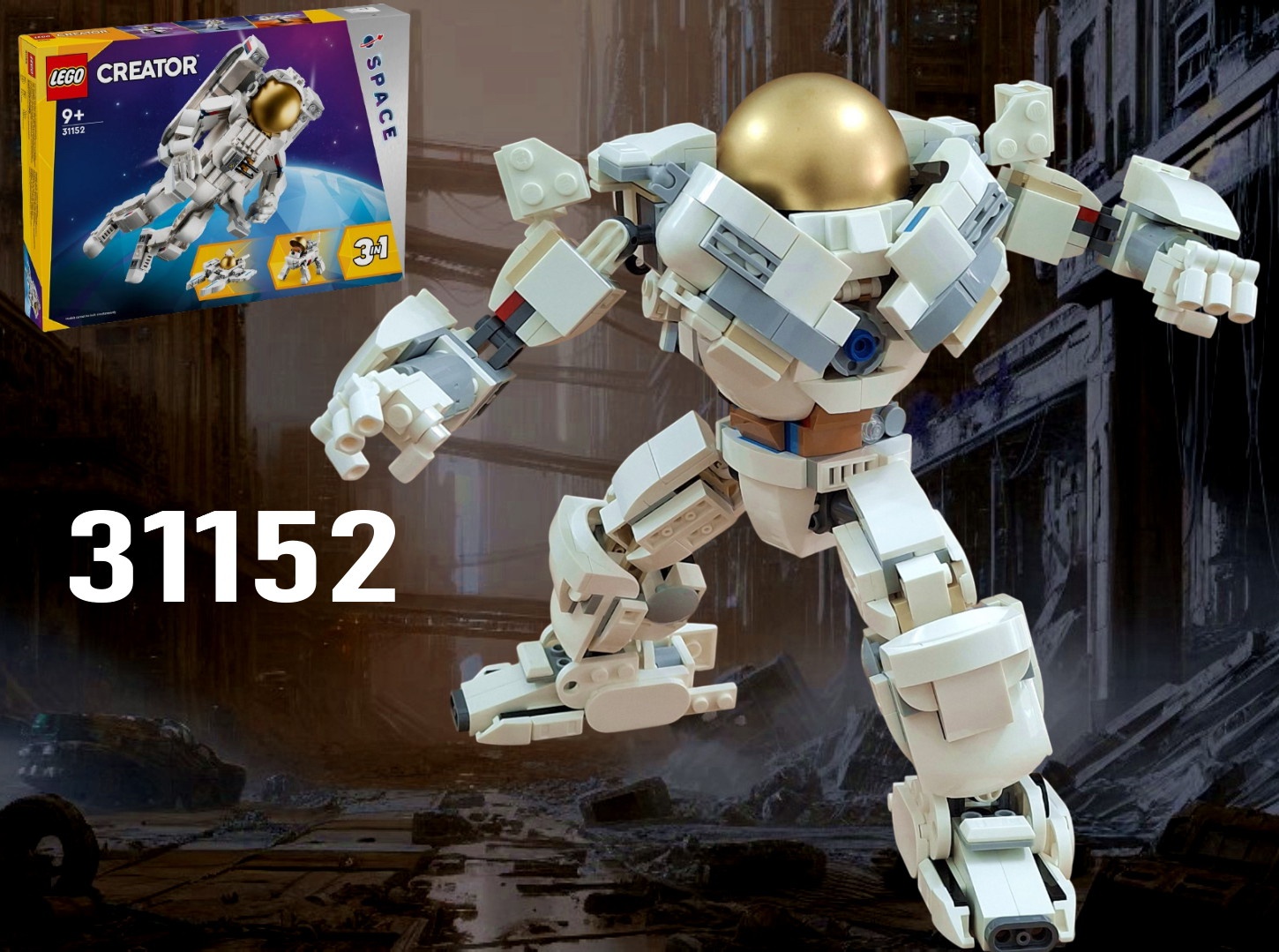 Hulkbuster / Iron man Armor  using LEGO set 31152:  Space Astronaut