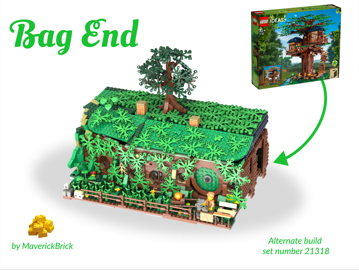 Bag End (21318 "Tree House" alternate build)