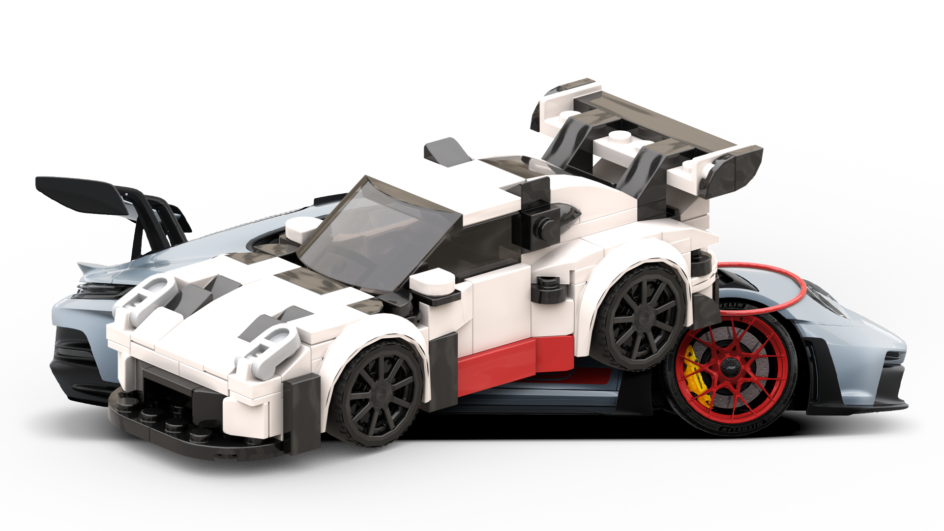 Porsche 911 GT3 RS 992 (6 stud wide "old Speed Chamions" scale)