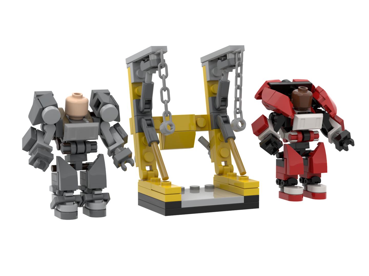 Fallout Power Armors T-60 and X0-1 plus Power station.