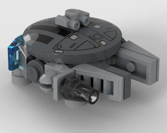 Micro Millennium Falcon with landinggear