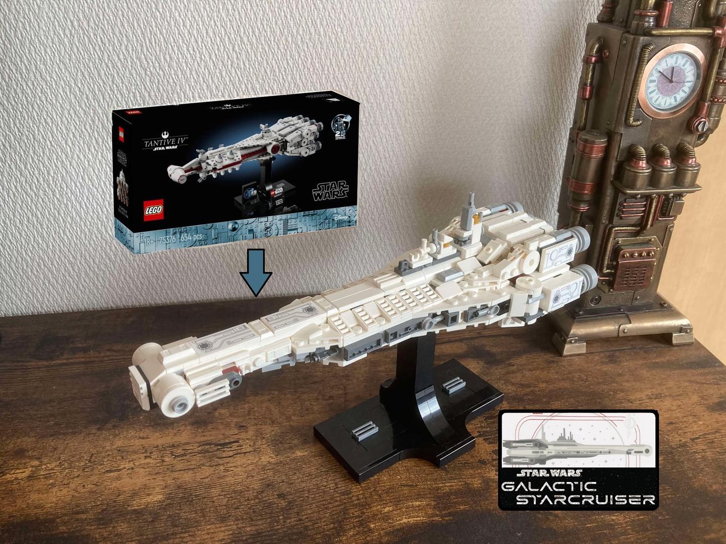 Galactic Starcruiser Halcyon Midi-Scale alternate build
