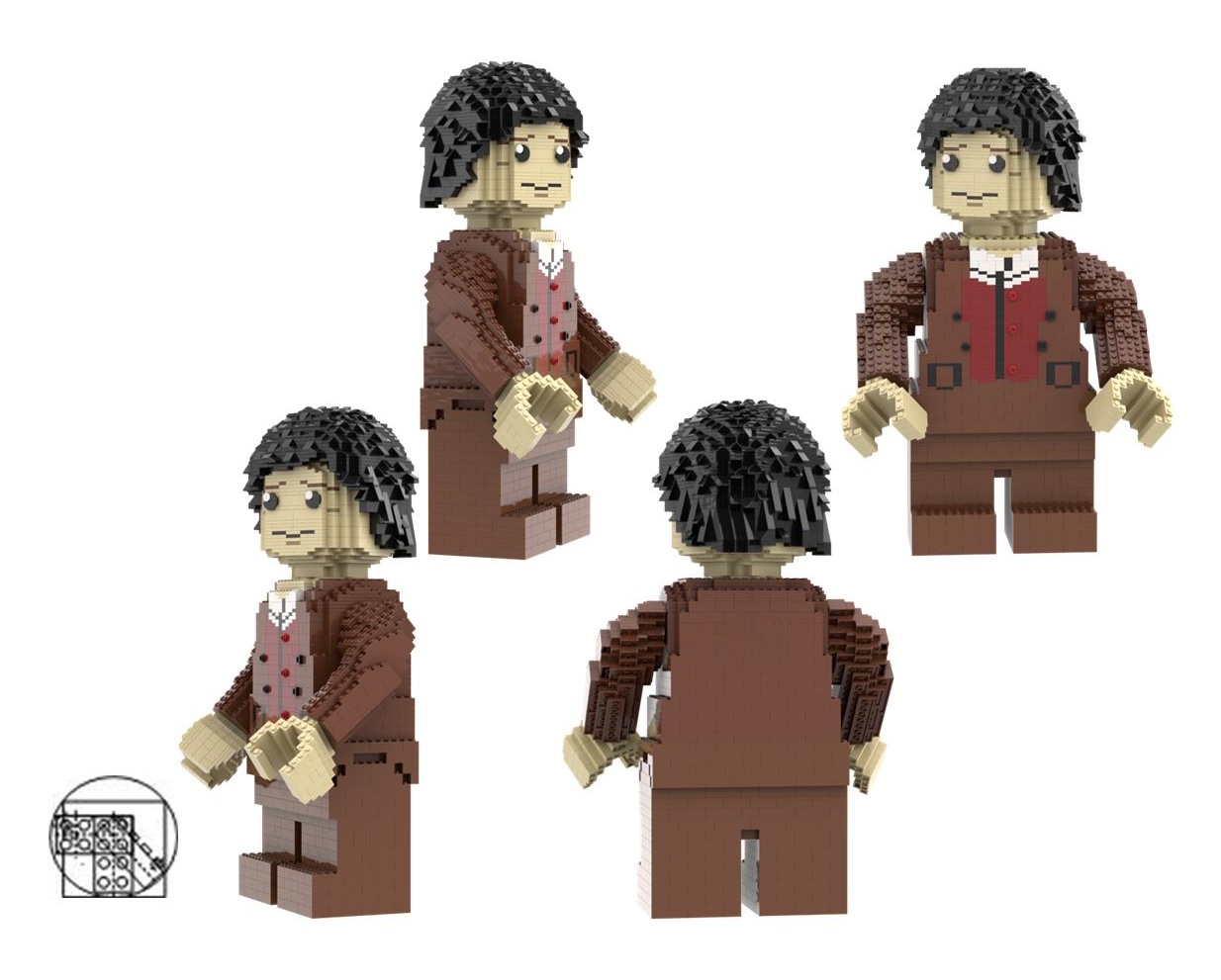 Maxifigure Frodo with reddish brown jacket
