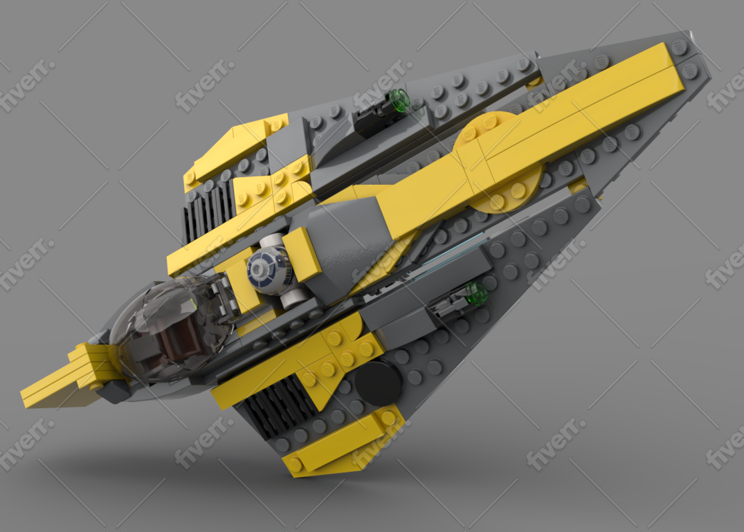 Anakin's Delta 7b Starfighter 75214 Rework alternate build