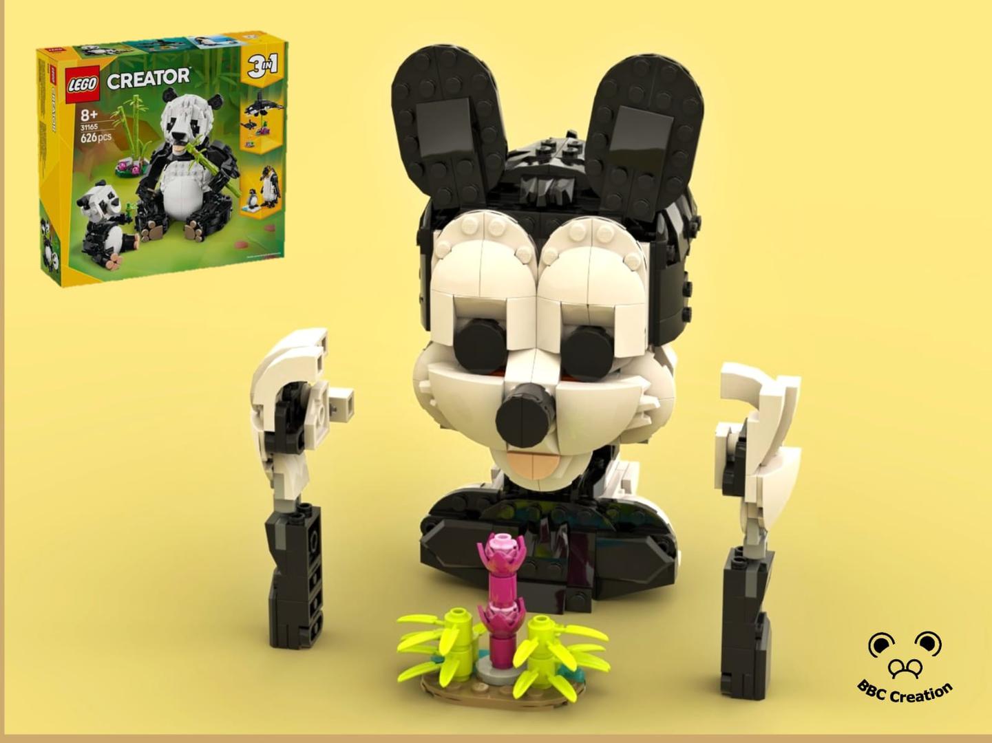 Monochrome Mickey Mouse Bust alternate build