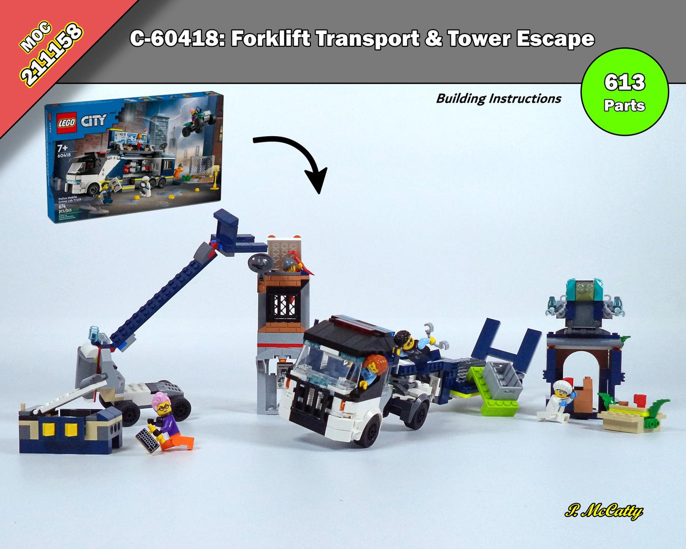 C-60418 Forklift Transport &amp; Tower Escape