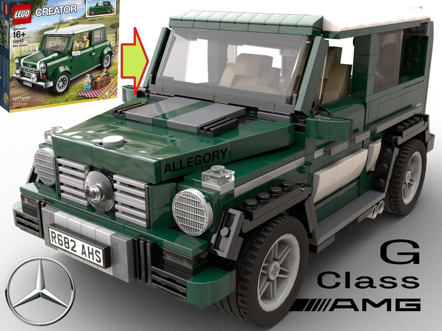 Mercedes G wagon g 63 - Alternate Build of Mini Cooper 10242-1