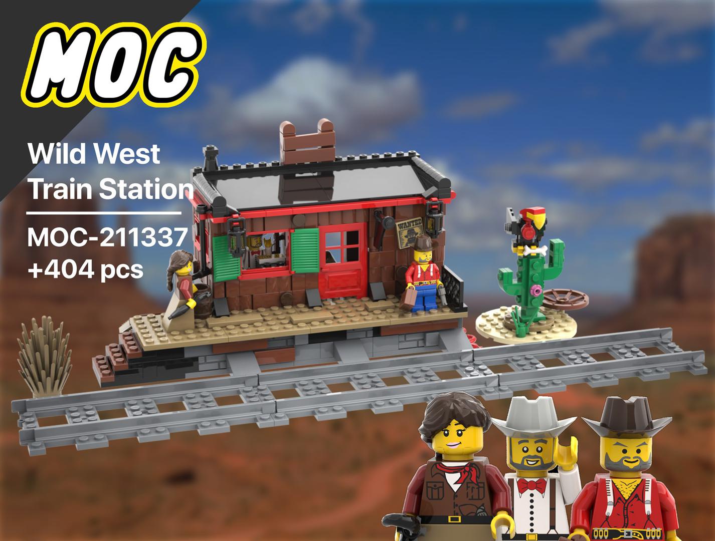 Wild West Train Station | Cowboys | Legoredo | Lone Ranger | Trains