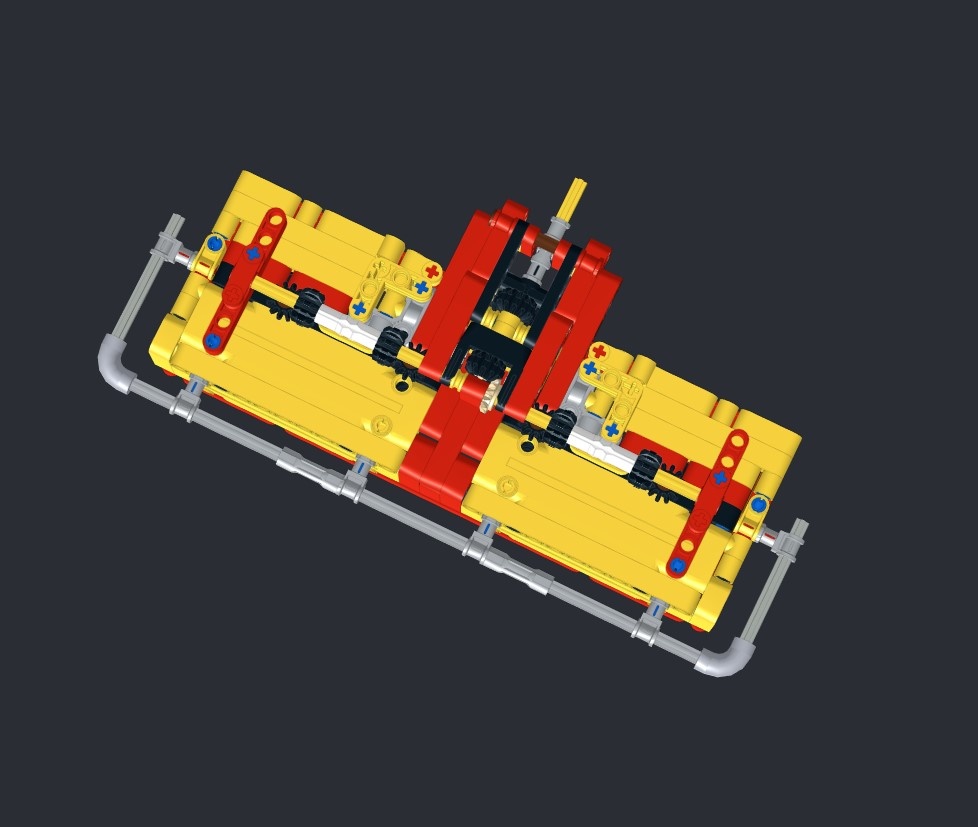 Front drum mower (MOC-211395) - LEGO MOC | MOC Tracker