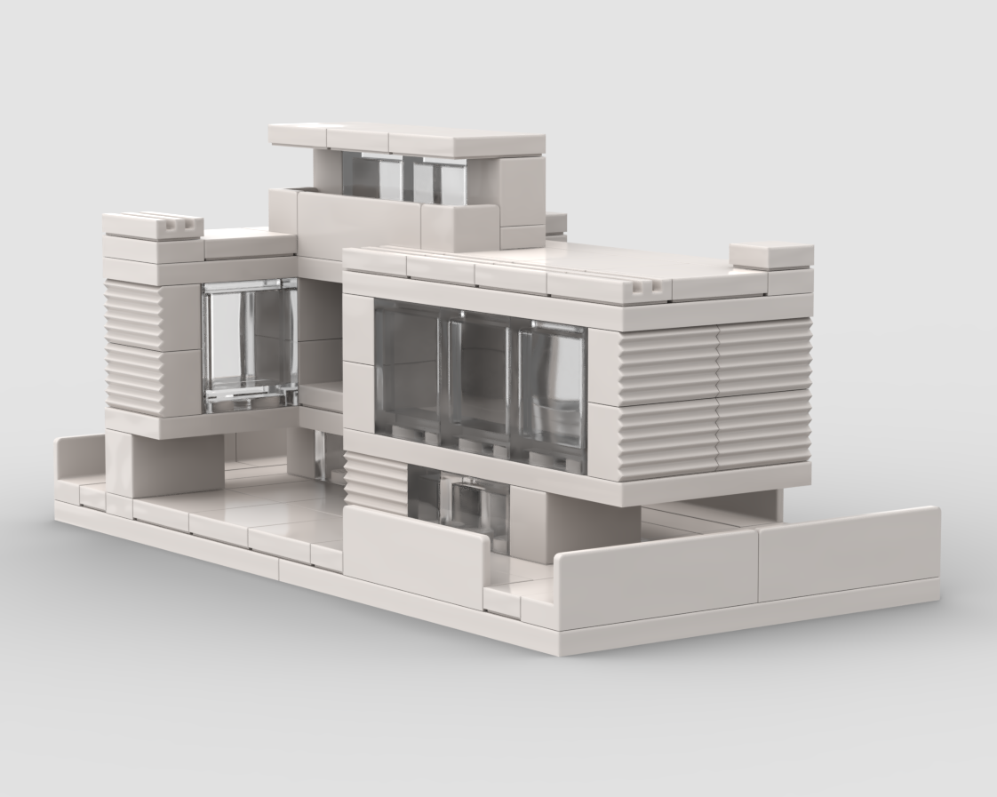 Modern two-storey house alternate build