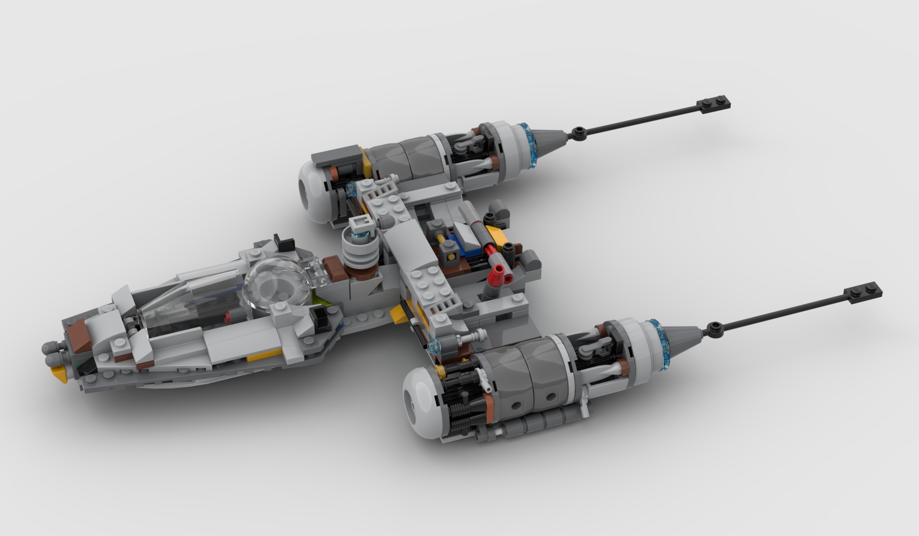 The Mandalorian Junkyard Y-Wing alternate build
