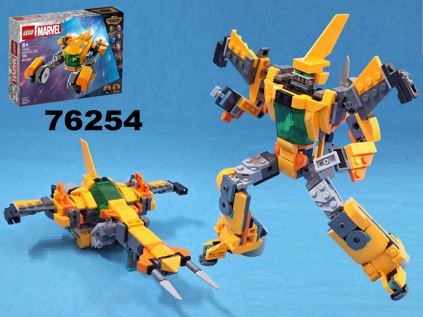 Transformer  Brainstorm/ Cybertronian jet using LEGO  76254: Baby Rocket's ship