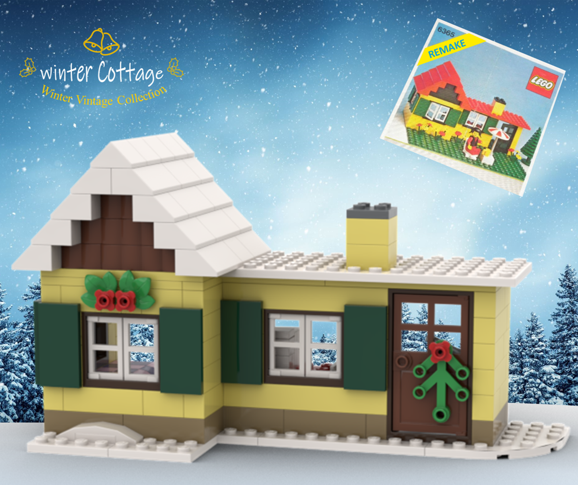 Vintage winter cottage