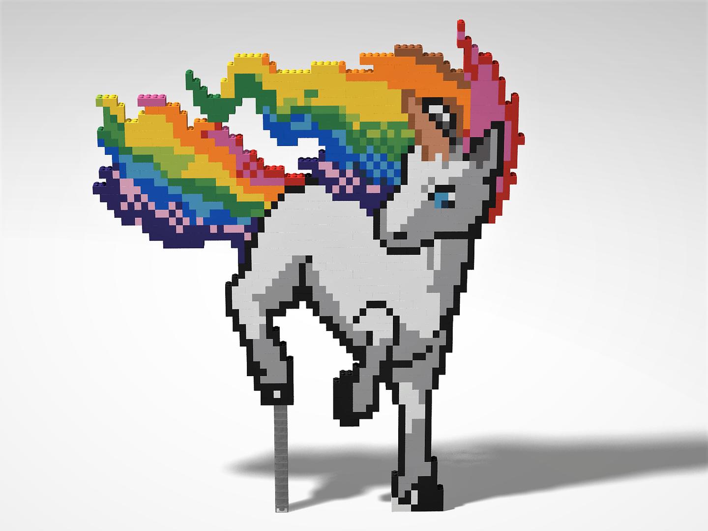 UNICORN Pixelart MOC