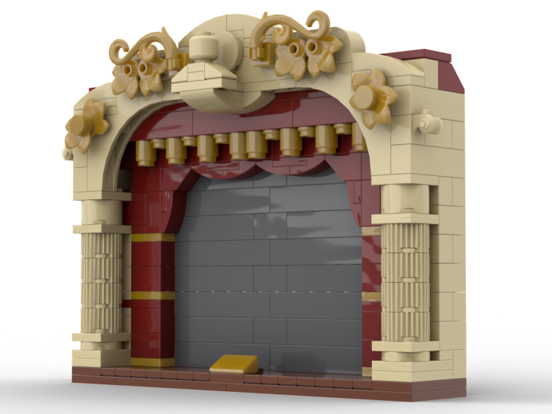 Large Proscenium Arch SIMPLIFIED (MOC-212286) - LEGO MOC | MOC Tracker