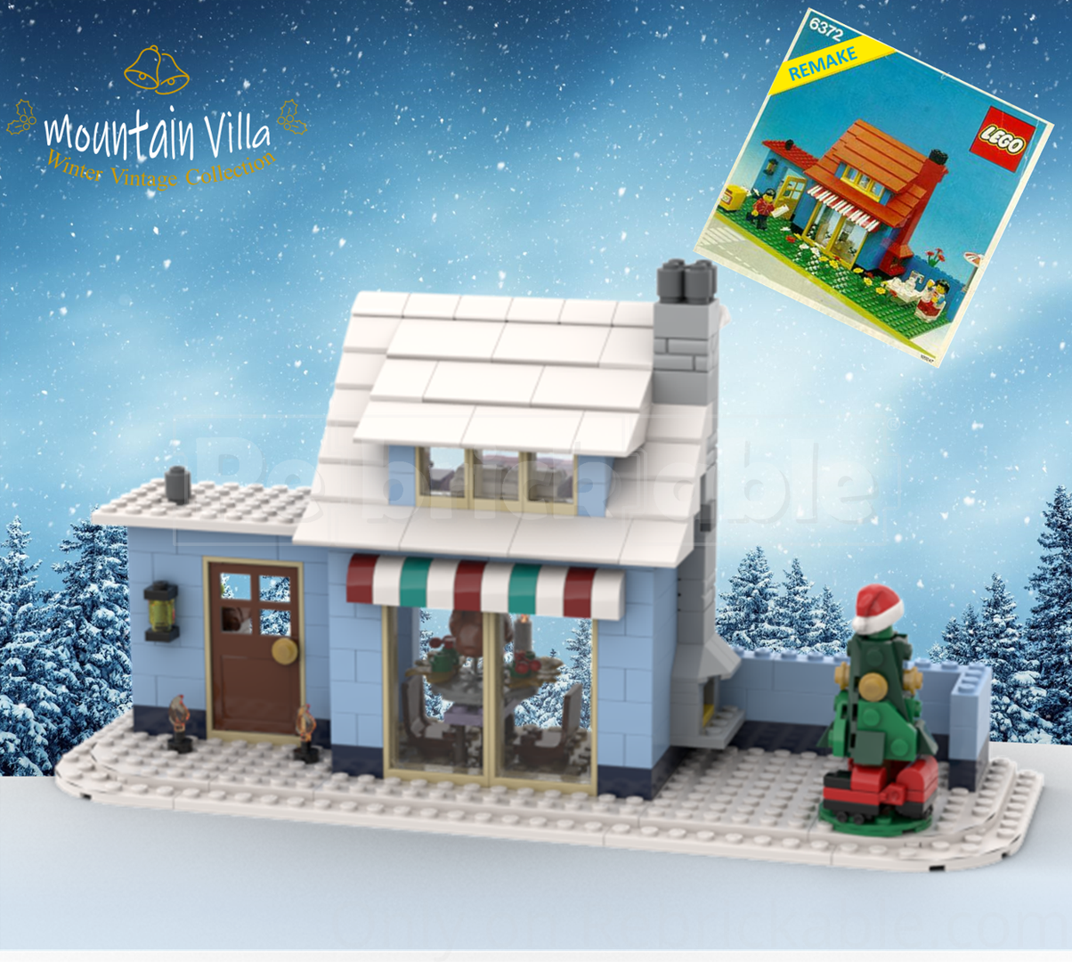 Winter mountain villa