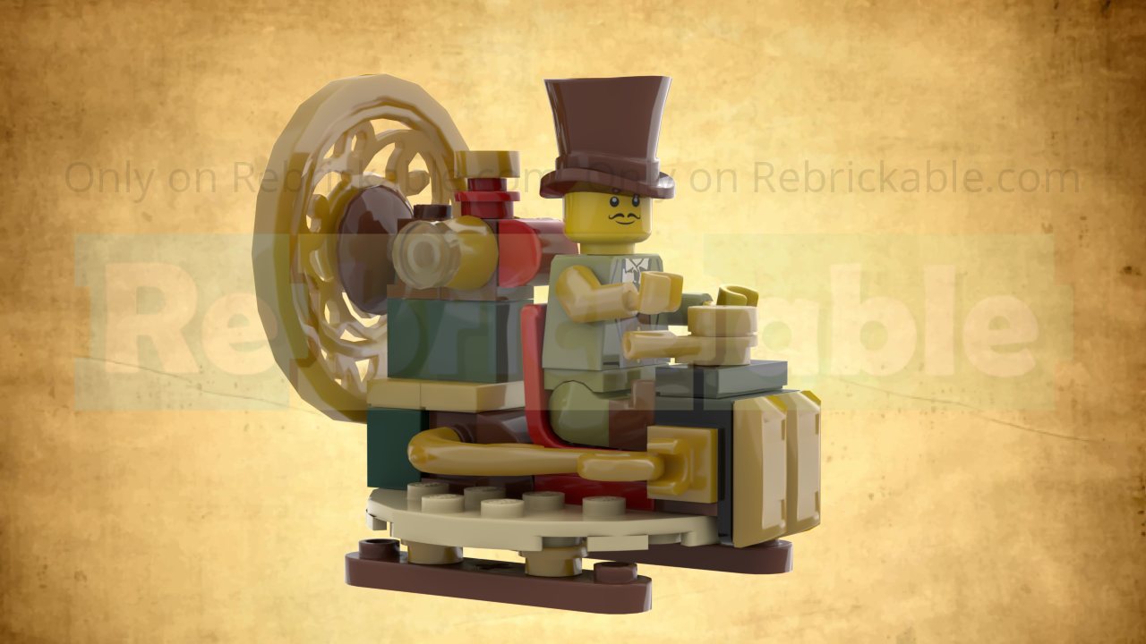 Steampunk Time Traveller, Time Machine MOC