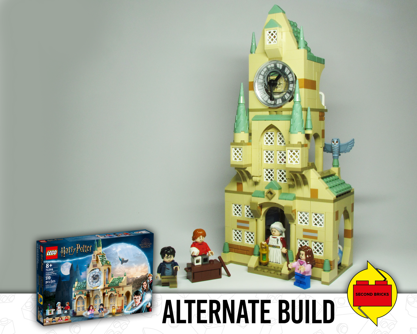 76398-2: Castle Dormitory Clock Tower alternate build