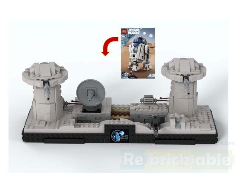 75379 Hoth diorama - R2-D2 Alternate Build