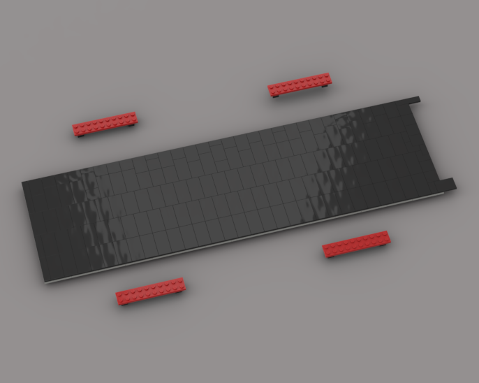 Modular drag strip starting piece