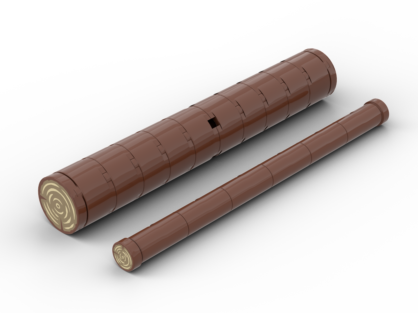 Simple wooden logs for Mini Unimog Logging trailer (MOC-212620)