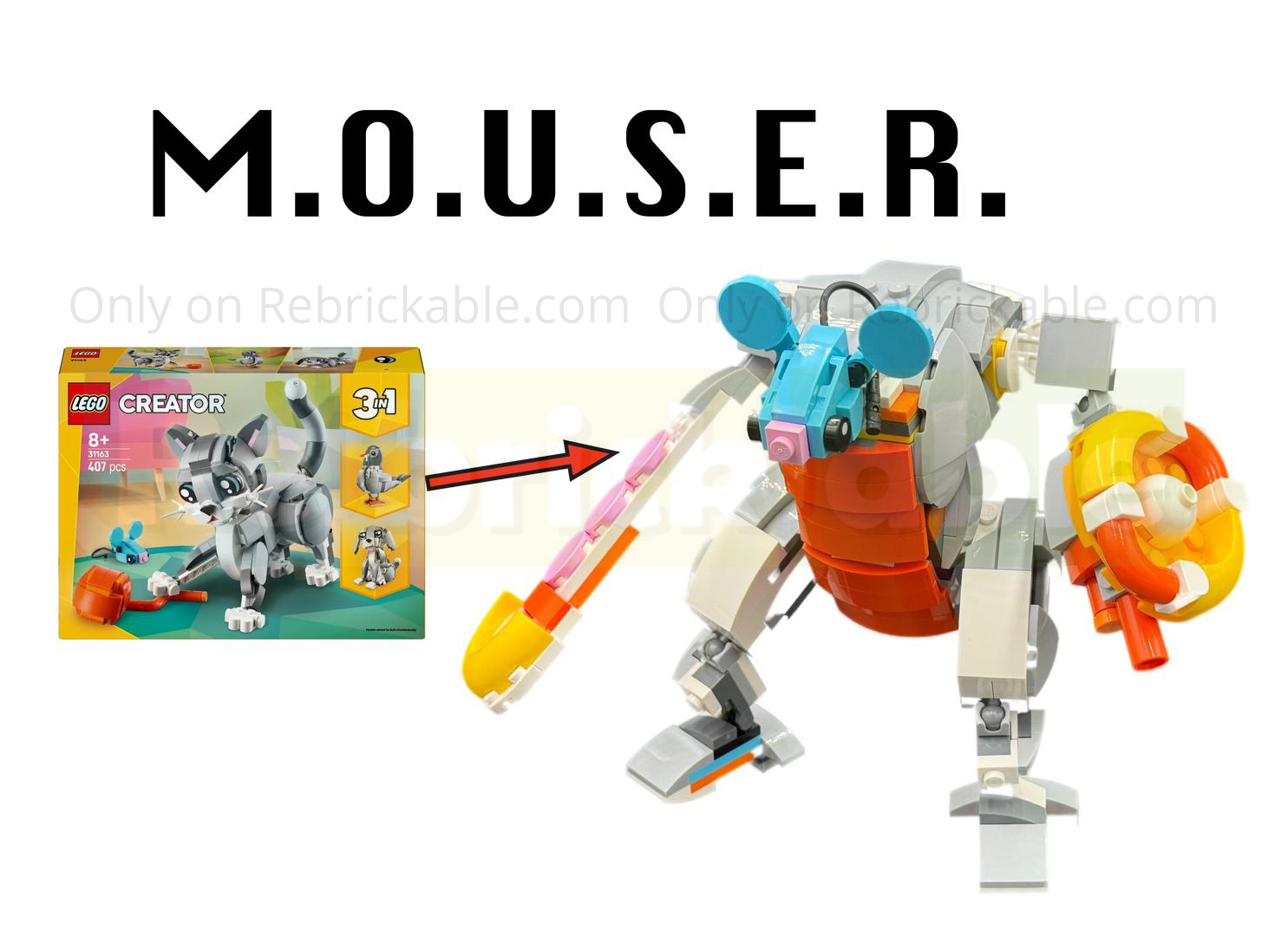 MOUSER: Mechanically Operated Unit Solely for Empowering Rodents alternate build