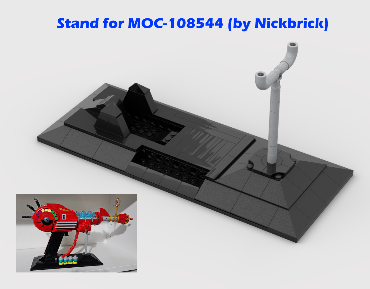 Stand for MOC-108544 - Ray Gun (by Nickbrick)