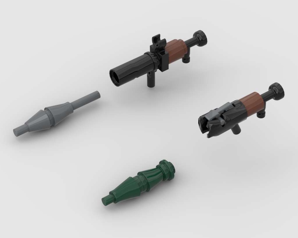 Brickbuild RPG with and without stud shooter