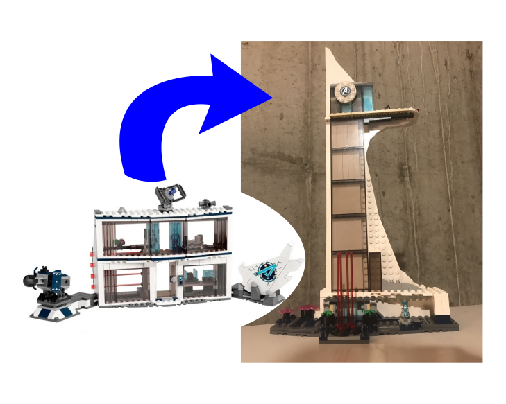 Avengers Tower 76192 alternate build