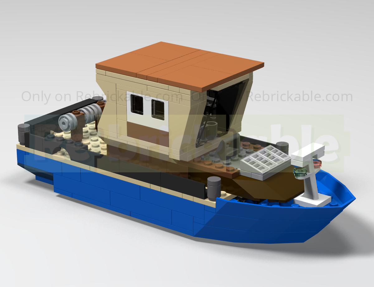 Tug Boat with wider wheelhouse