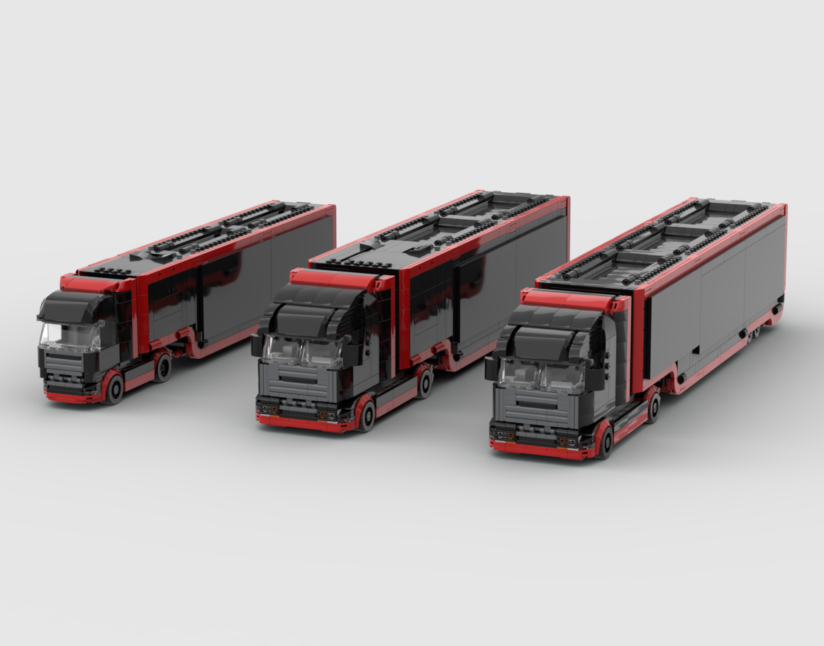 MOD of 60445 F1 Truck for Speed Champions 2in1