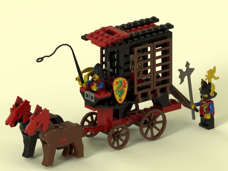 The Dragon Knights' prisoner carriage
