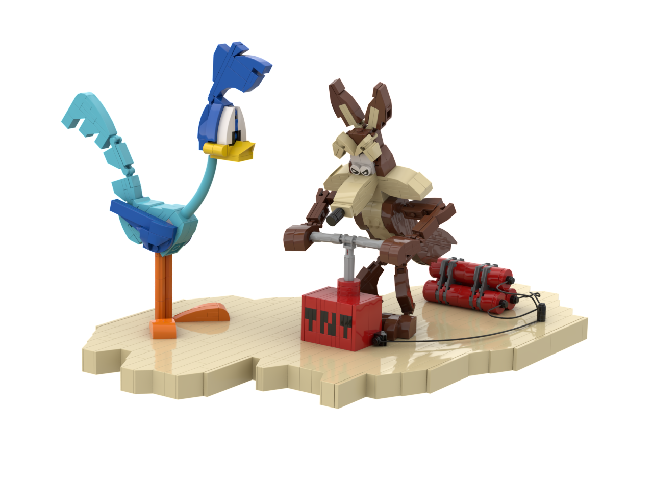Roadrunner and Wile E Coyote