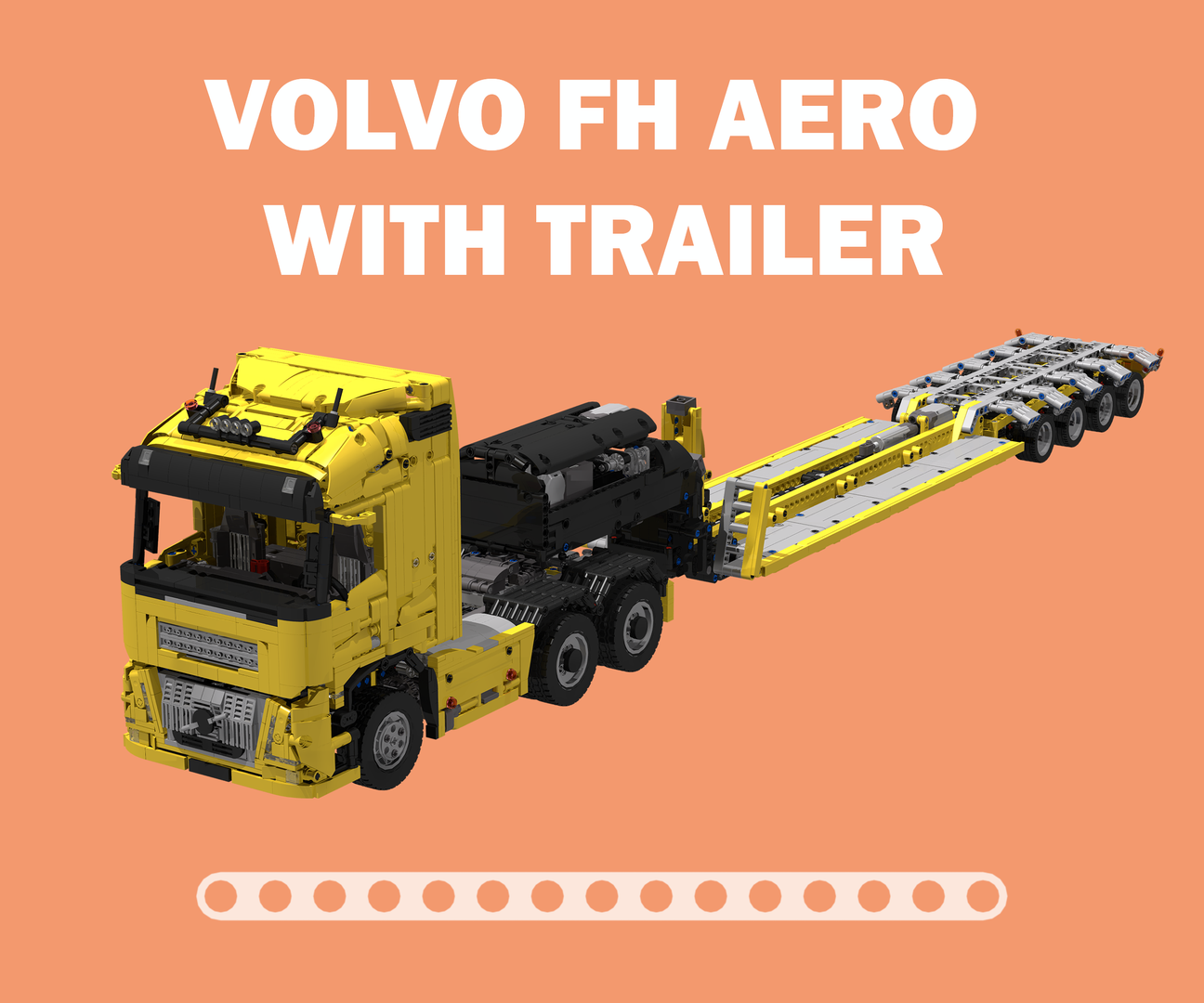 Volvo FH Aero with low loader trailer