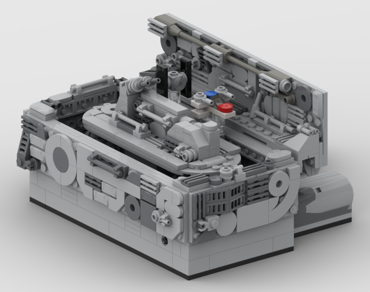 Motorized micro trench run - X wing and TIE