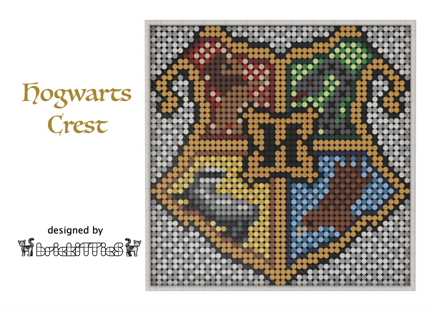 Magical School Crest – LEGO Wall Art