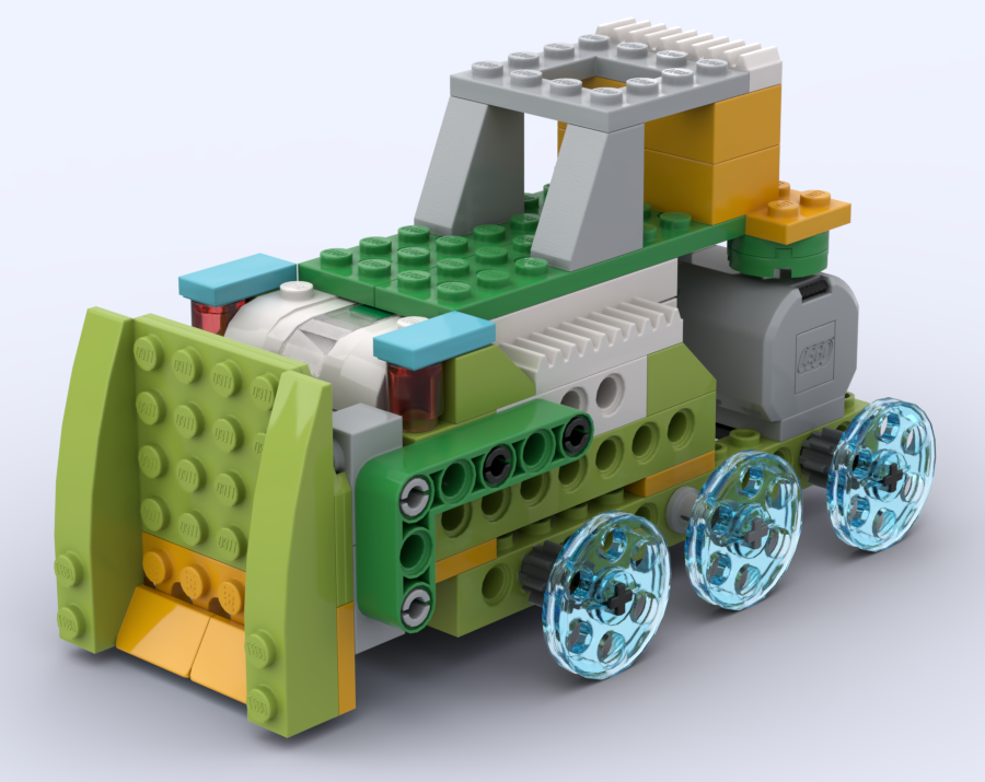 snow removal bulldozer