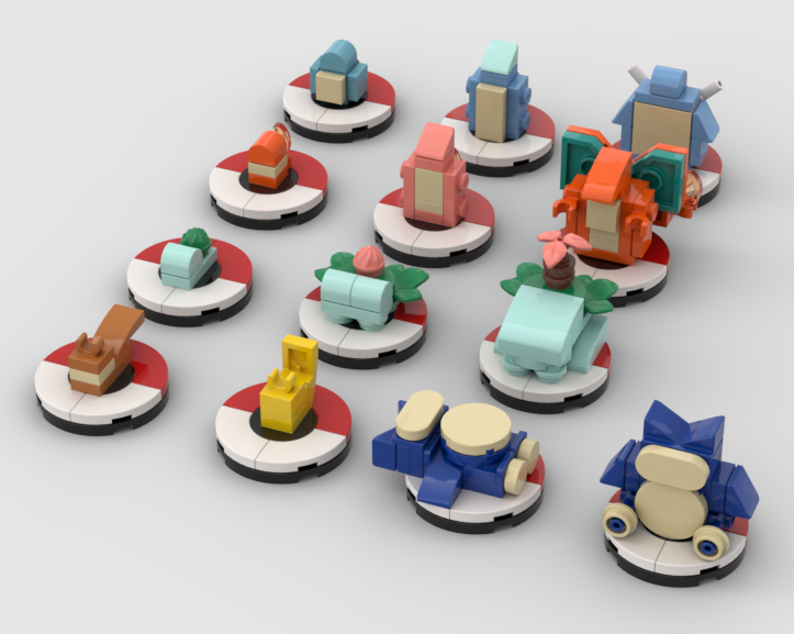 Pokemon Microscale (Selection from Gen I)