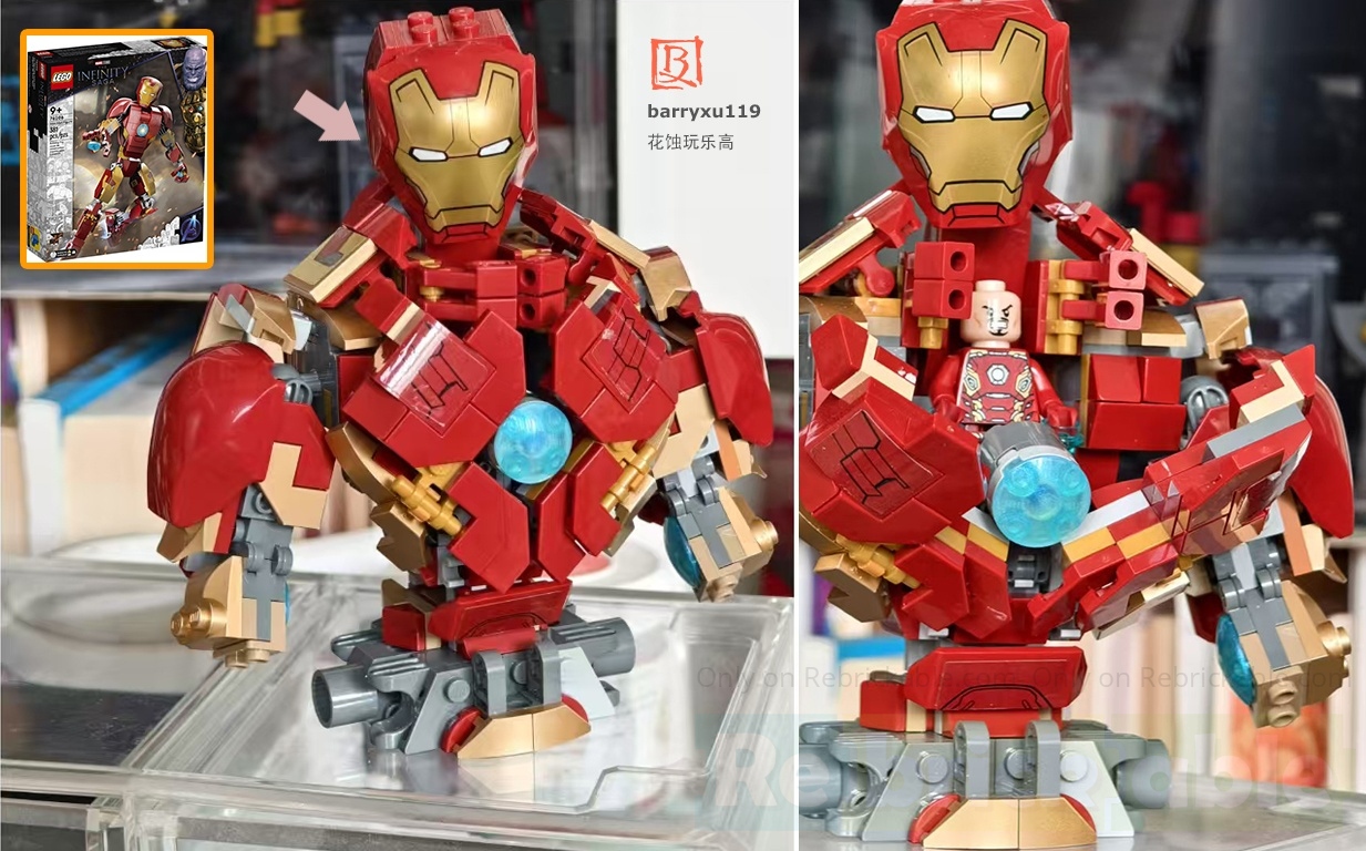 Making a openable Ironman statue! alternate build