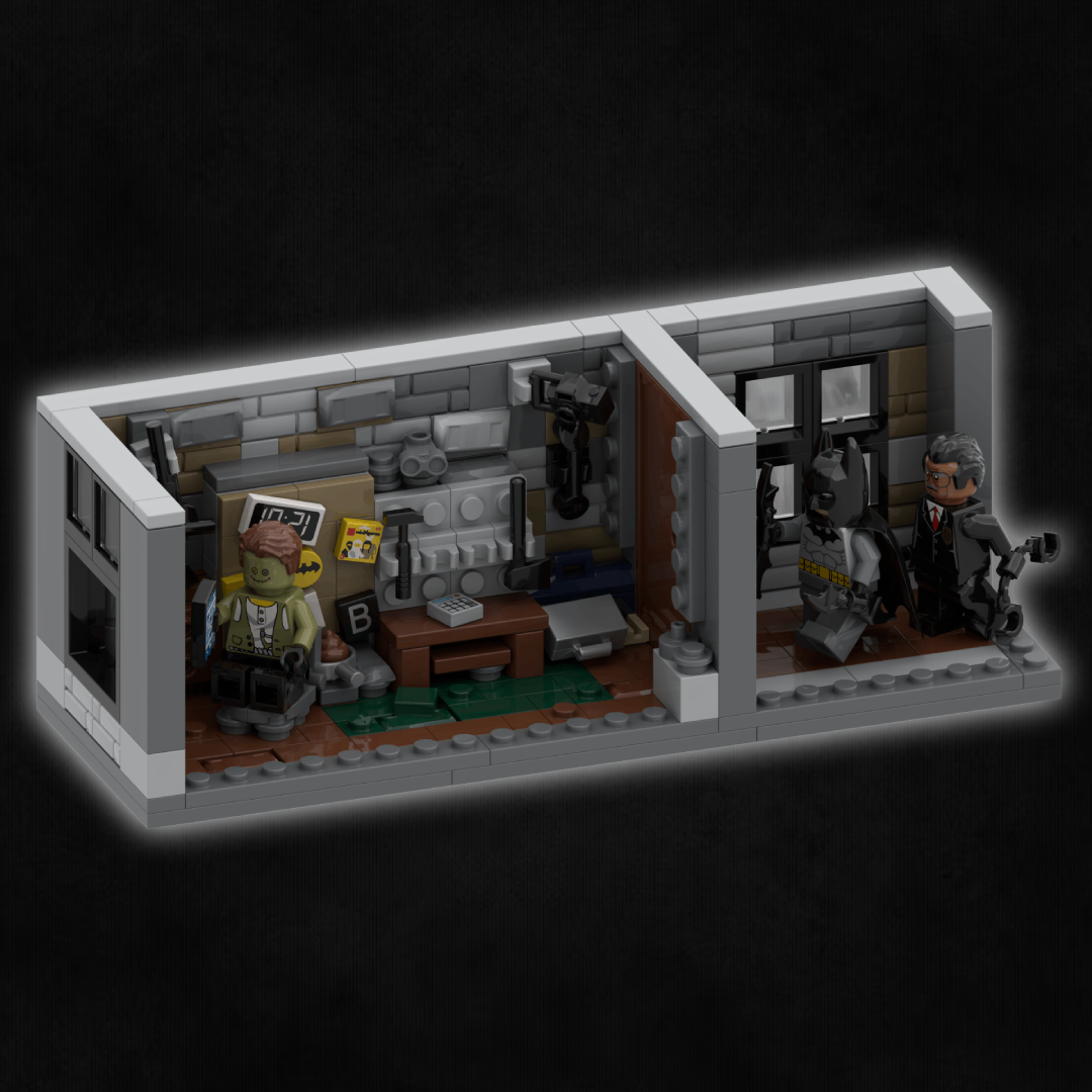 The Riddler's Arrest! - Riddler and Bat-man minifigure Display