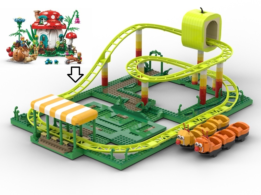 CATERPILLAR MUSHROOM KIDS COASTER