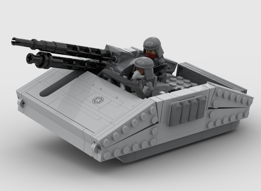 Hovering canon barge