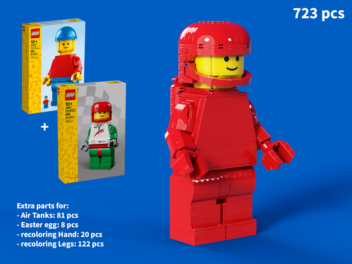 Up-Scaled LEGO Minifigure Space Astronaut