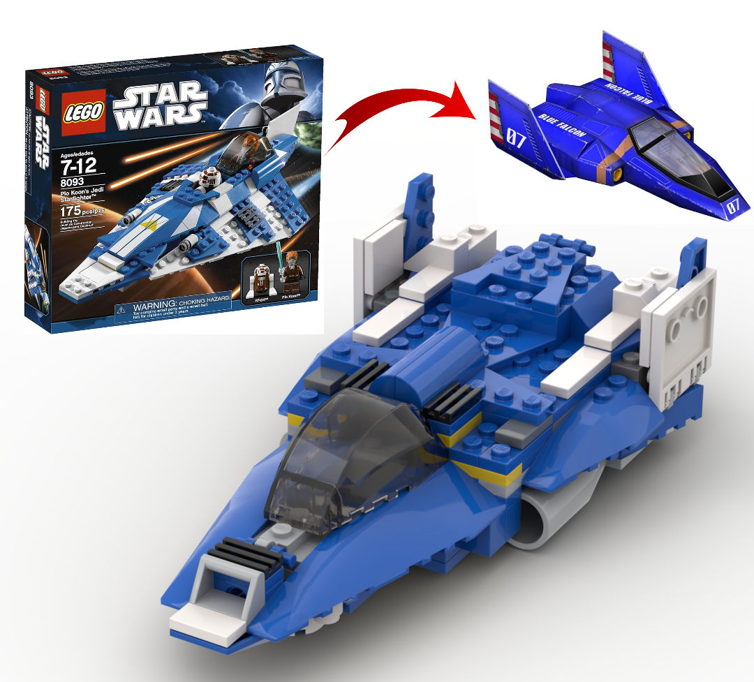 8093 - F-Zero - Captain Falcon's Ship alternate build